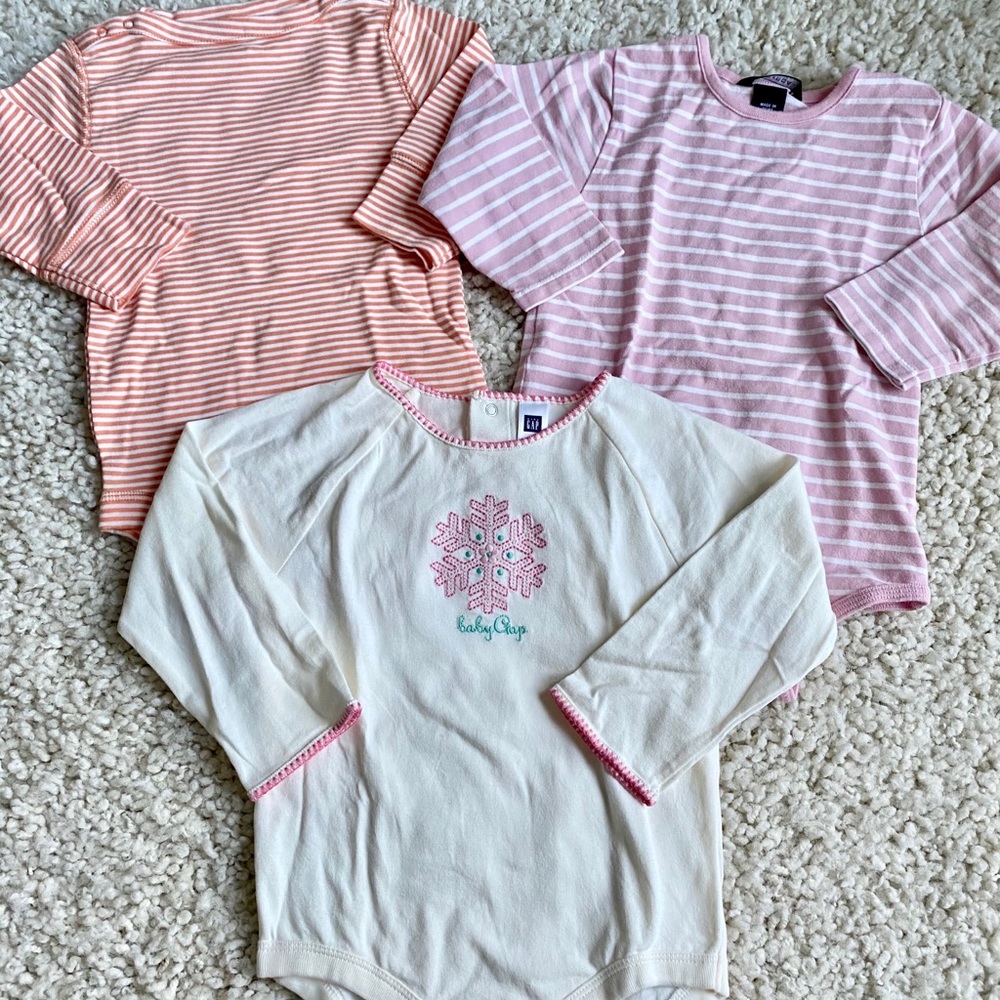 3 Baby Girl Bodysuits